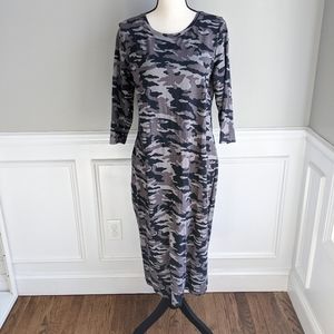G.I.L.I long camo dress